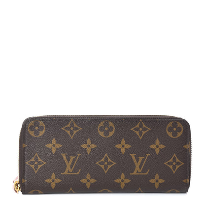 Louis Vuitton Monogram Clemence Wallet Rose Ballerine 1 of 6