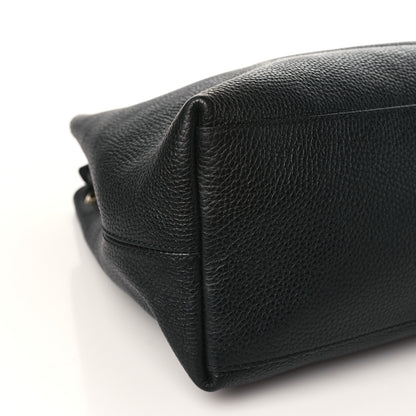 Gucci Pebbled Calfskin Medium Soho Chain Shoulder Bag Black 9 of 11
