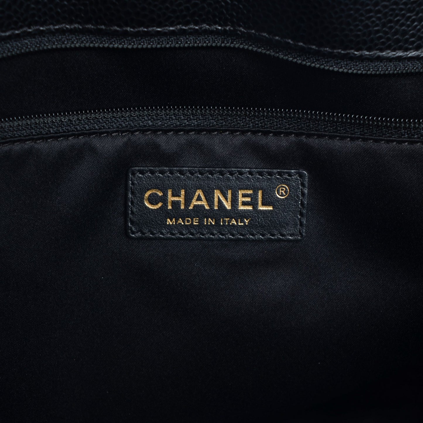 Caviar Quilted Grand Shopping Tote GST Black