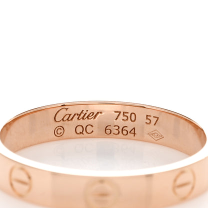 Cartier 18K Pink Gold 3.5mm LOVE Wedding Band Ring 57 8 4 of 4