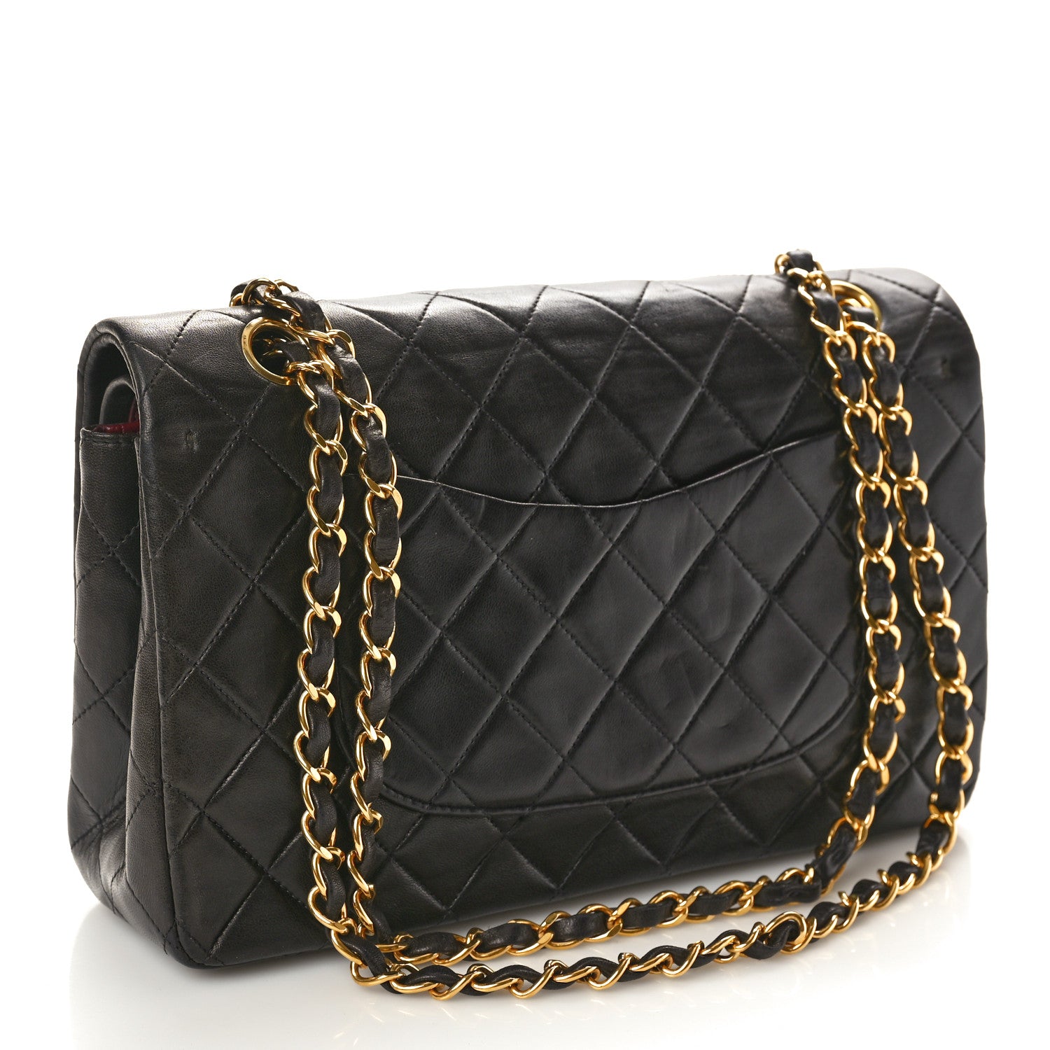 Chanel Lambskin Quilted Medium Double Flap Black 3 of 13