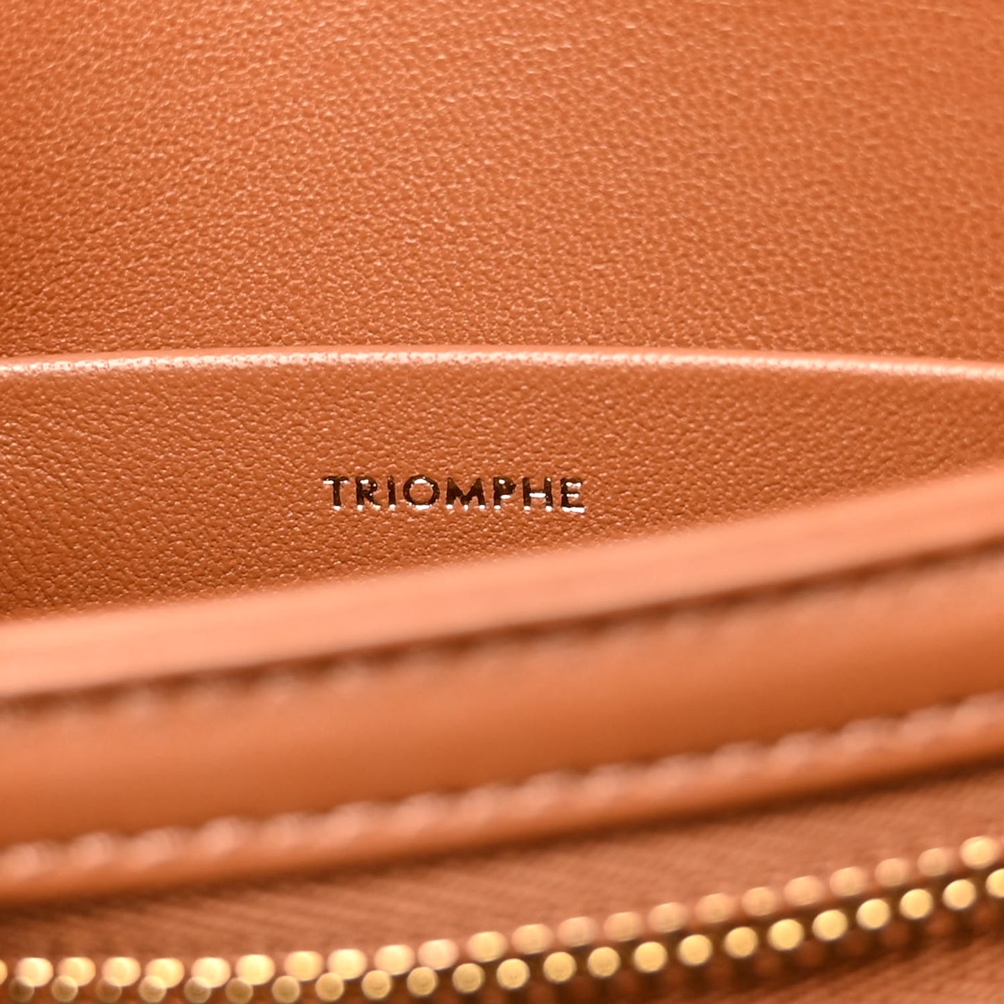 Calfskin Triomphe Canvas Teen Triomphe Bag White