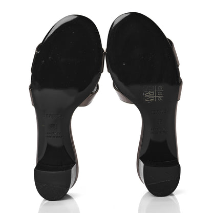 Hermes Metallic Nappa Oasis Sandals 36 Dore Vieilli 5 of 9