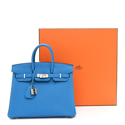Hermes Togo Birkin 25 Bleu Zanzibar 11 of 11