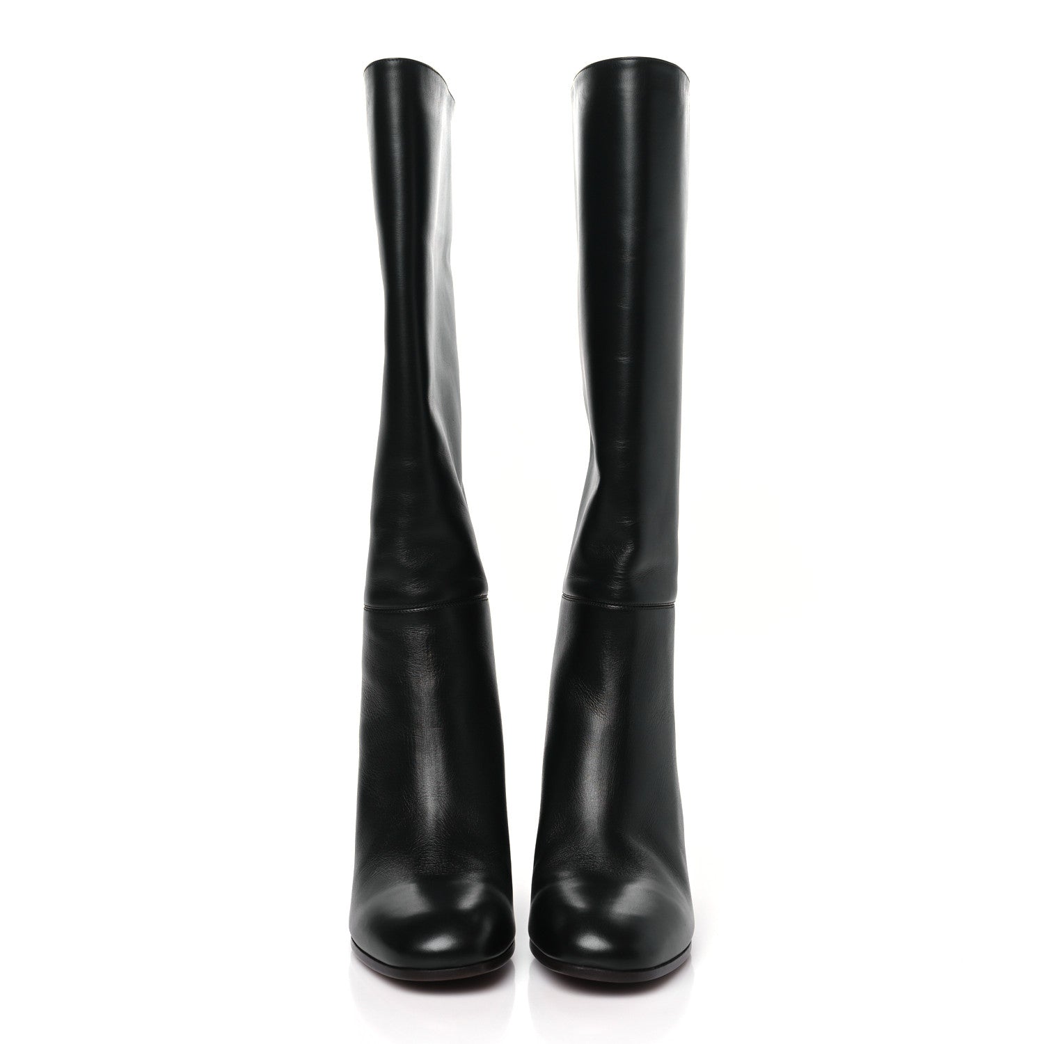 Hermes Calfskin New Jersey Boots 37 Black 2 of 8