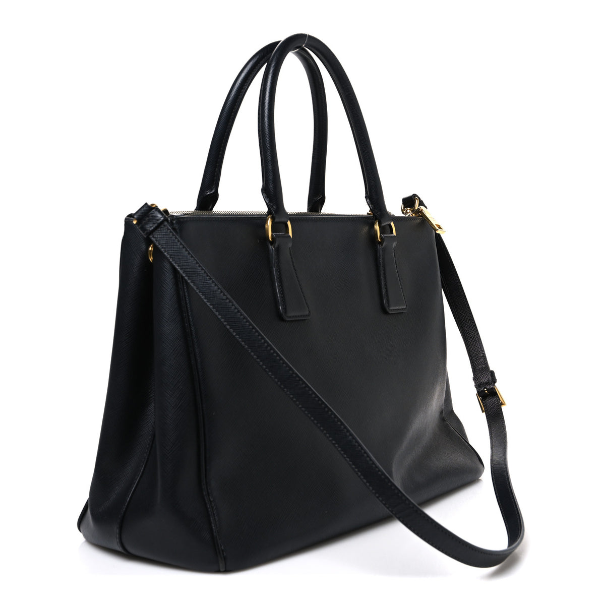 Prada Saffiano Lux Medium Galleria Double Zip Tote Black 3 of 11
