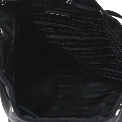 Prada Saffiano Tessuto Nylon Vela Bucket Wristlet Black 4 of 4