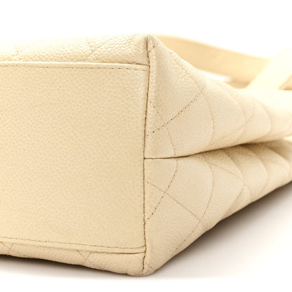 Chanel Caviar Quilted CC Shoulder Bag Beige 11 of 11