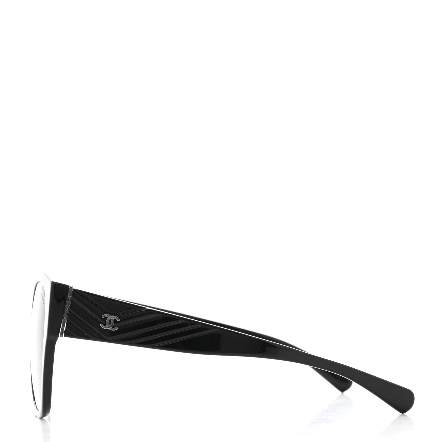 Chanel Acetate Polarized Butterfly CC Sunglasses 5412 Black 3 of 7