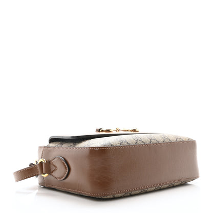 Gucci GG Supreme Monogram Small Horsebit 1955 Shoulder Bag Beige Brown Sugar 4 of 10