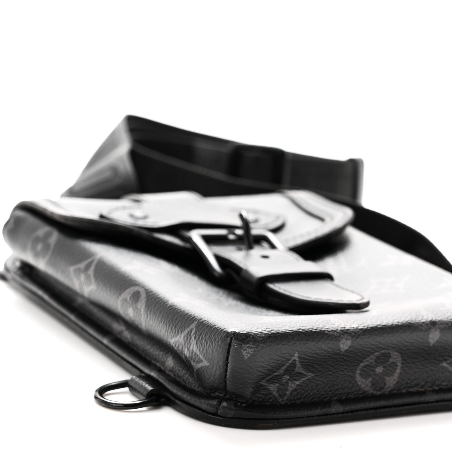 Louis Vuitton Monogram Eclipse Saumur Slingbag Black 8 of 9