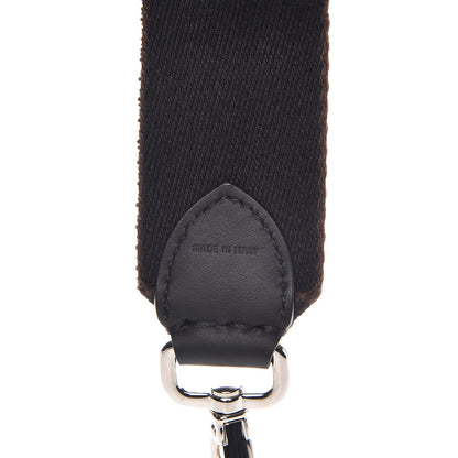 Fendi Ribbon Vitello Century FF Striped Mini Strap You Black Tobacco 5 of 5