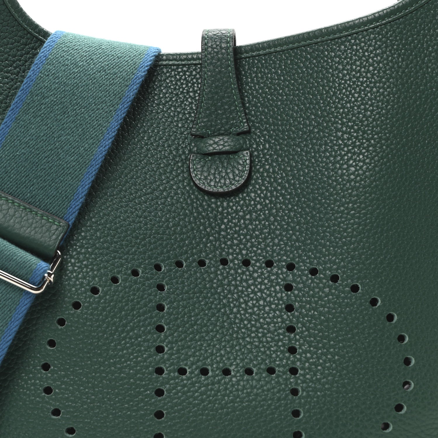Hermes Taurillon Clemence Amazone Evelyne III PM Malachite Bleu Izmir 7 of 9