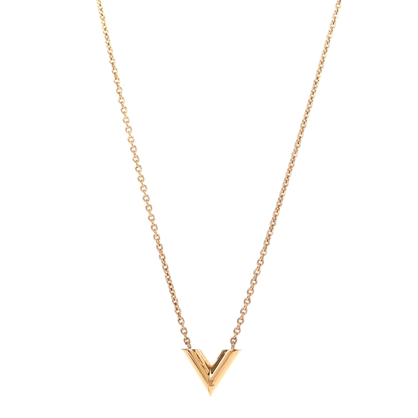 Essential V Necklace Gold