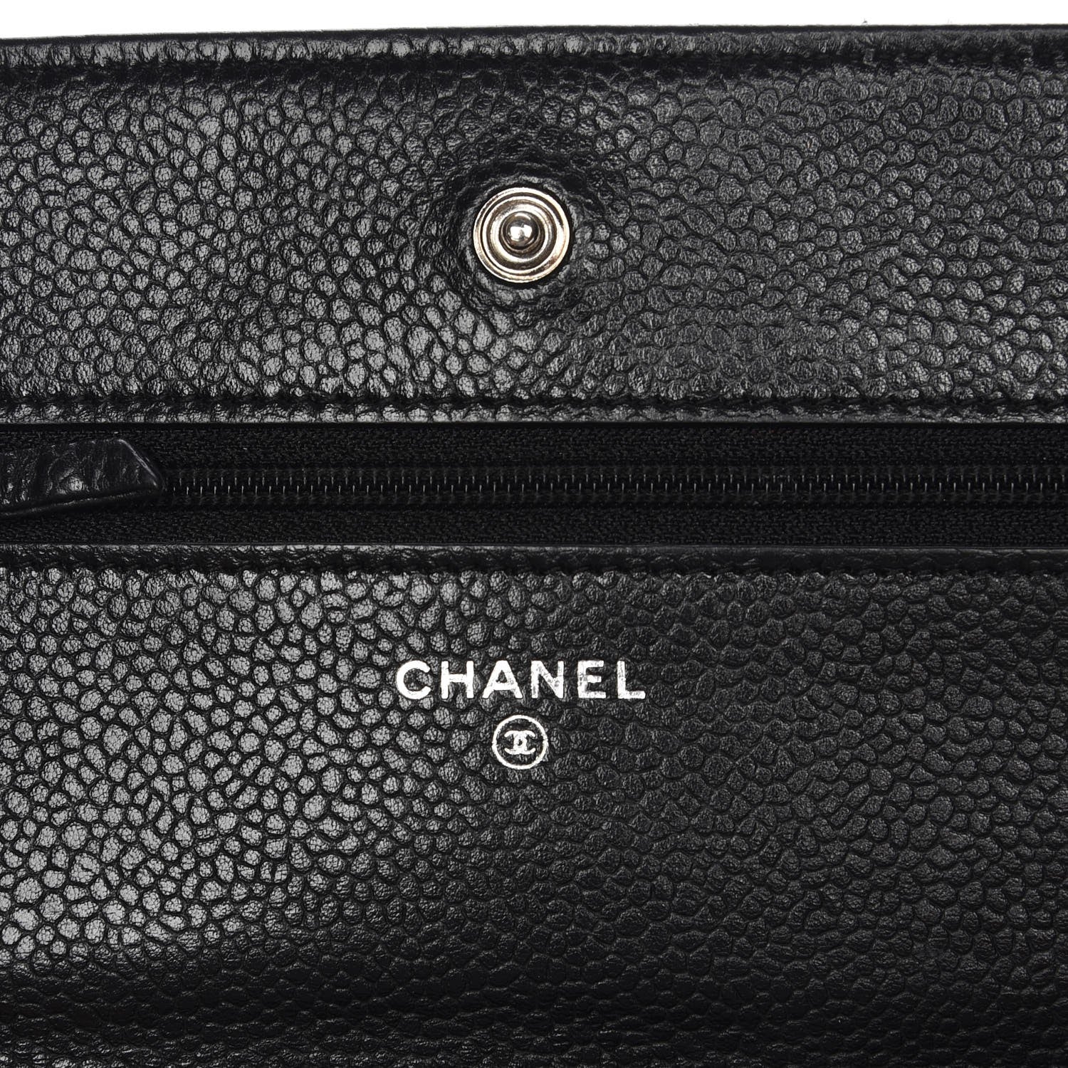 Chanel Caviar Quilted Wallet On Chain WOC Black 5 of 8