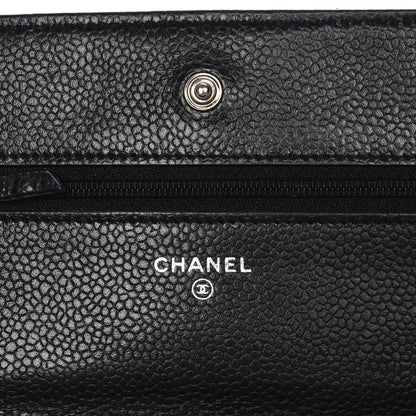 Chanel Caviar Quilted Wallet On Chain WOC Black 5 of 8