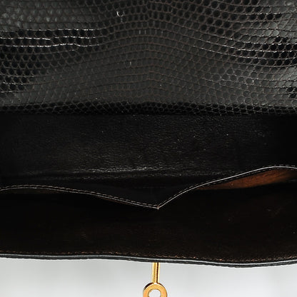 Hermes Shiny Lizard Kelly 28 Havane 17 of 20