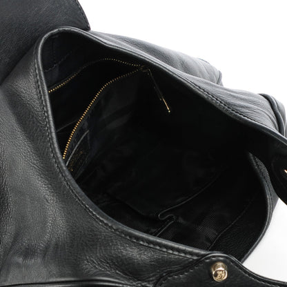 Burberry Calfskin Buckle Hobo Black 5 of 8