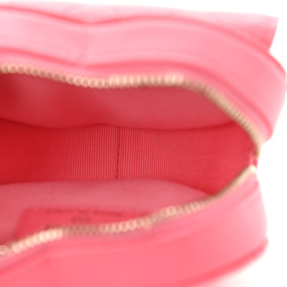 Chanel Lambskin Quilted CC In Love Heart Waist Belt Bag With Chain Pink 5 of 10