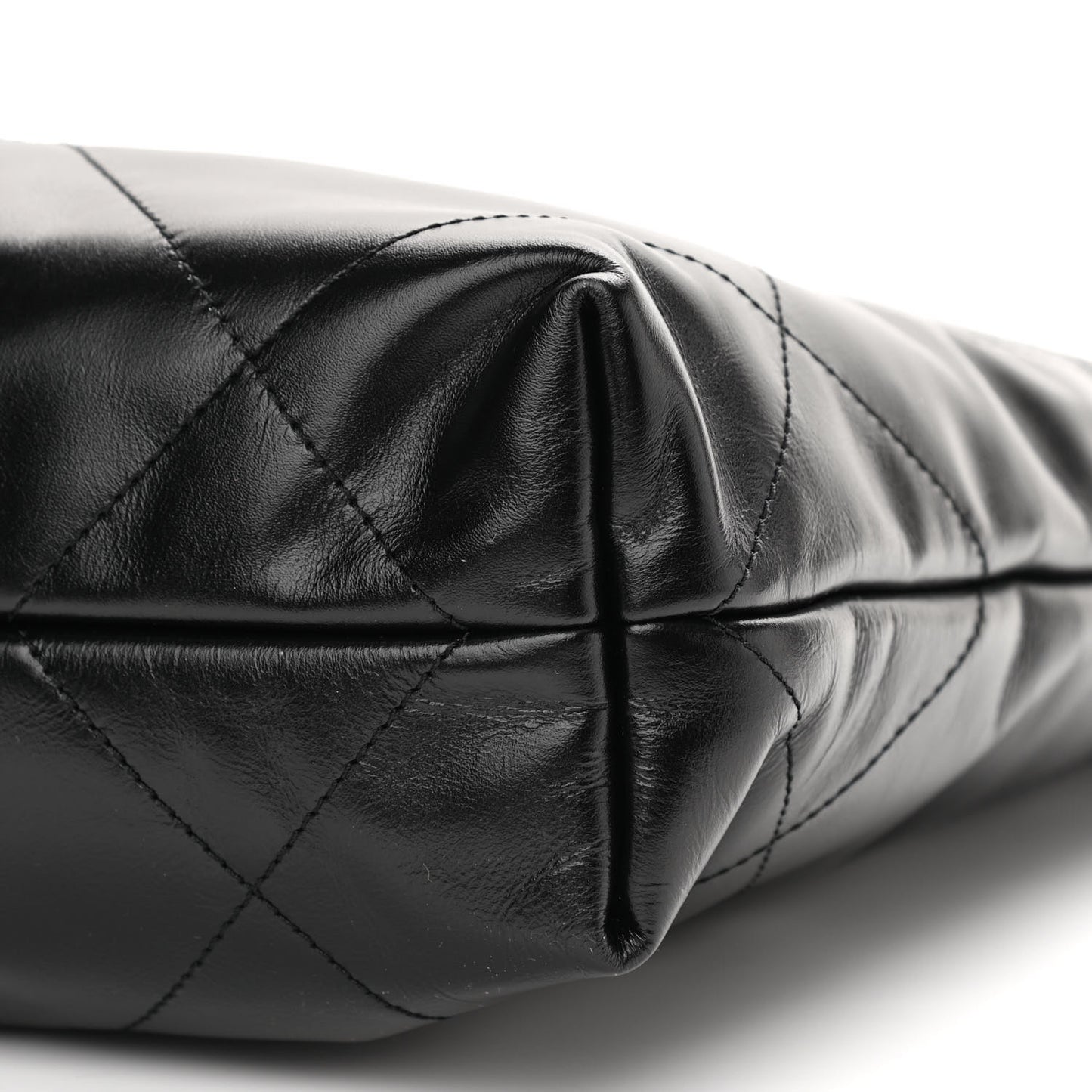 Calfskin Quilted Small Chanel 22 Black