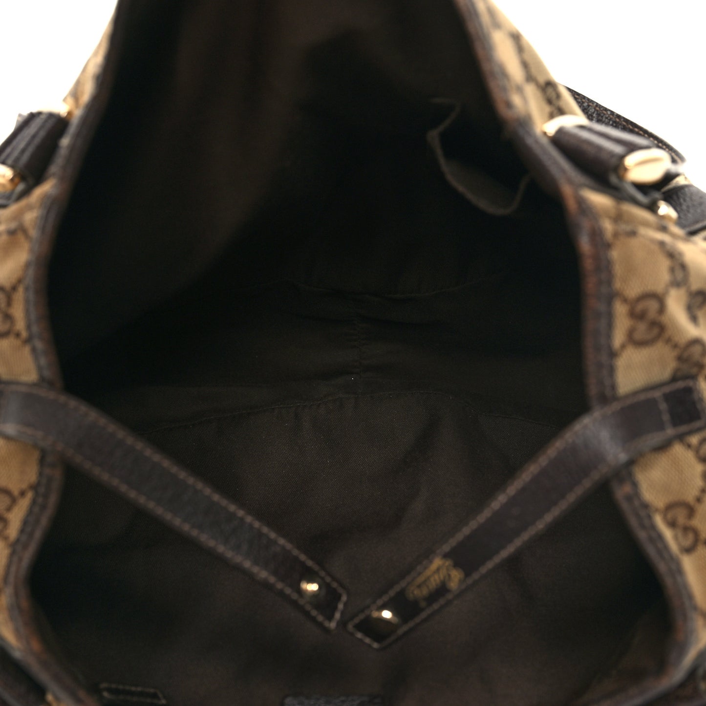 Monogram Medium Abbey Shoulder Bag Dark Brown