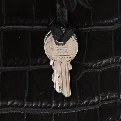 Hermes Matte Niloticus Crocodile Birkin 30 Black 31 of 43