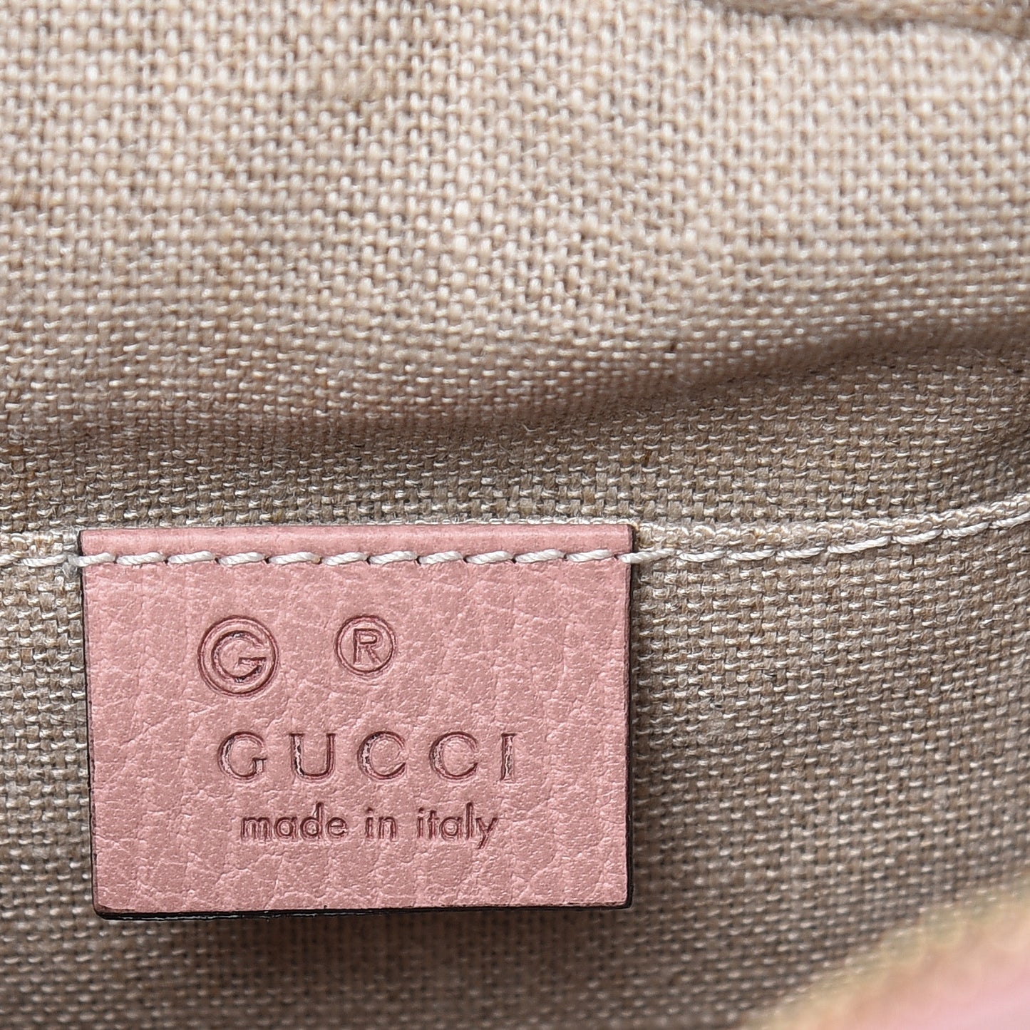 Monogram Mini Bree Messenger Bag Beige Soft Pink
