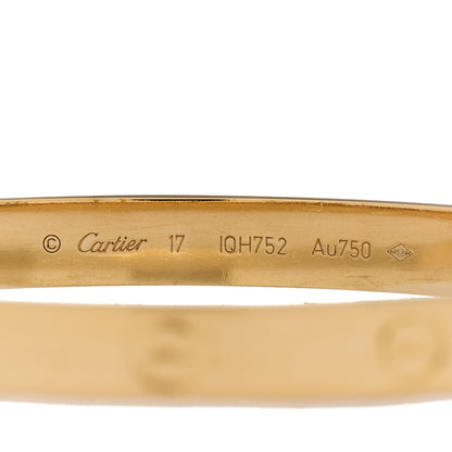 Cartier 18K Yellow Gold LOVE Bracelet 17 3 of 4