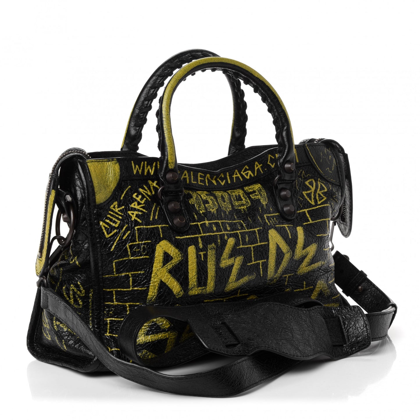 Agneau Graffiti Classic Hardware S City Black Yellow