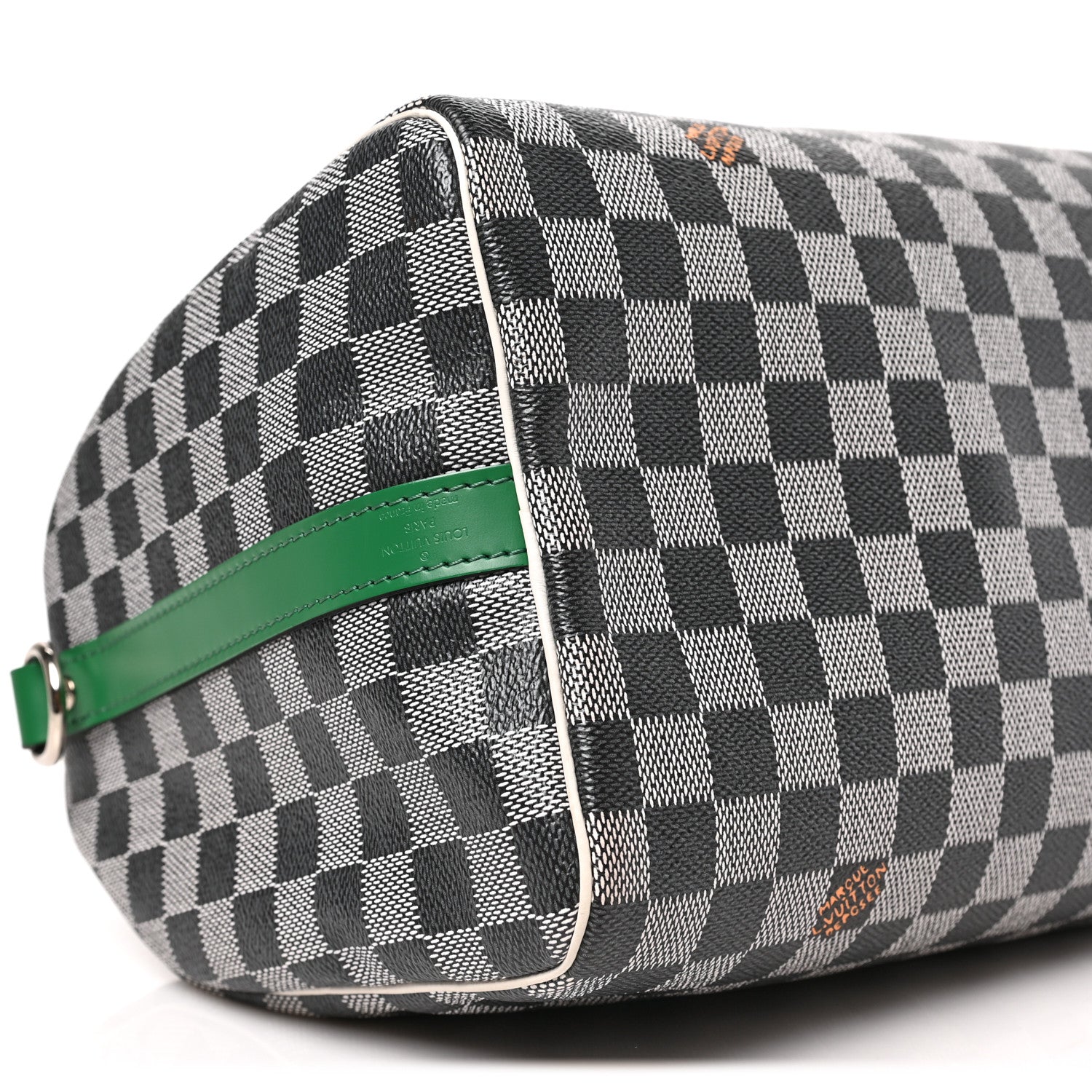 Louis Vuitton Damier Speedy Bandouliere 30 Black White 7 of 8