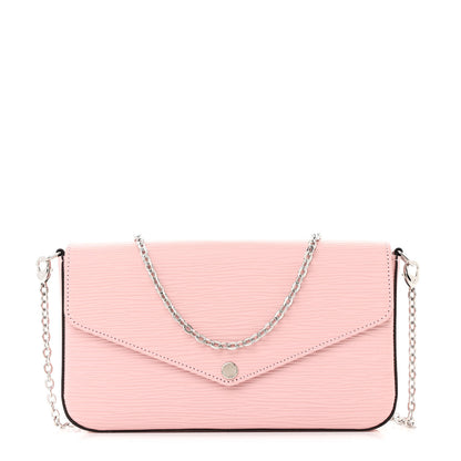 Louis Vuitton Epi Pochette Felicie Rose Ballerine 1 of 12