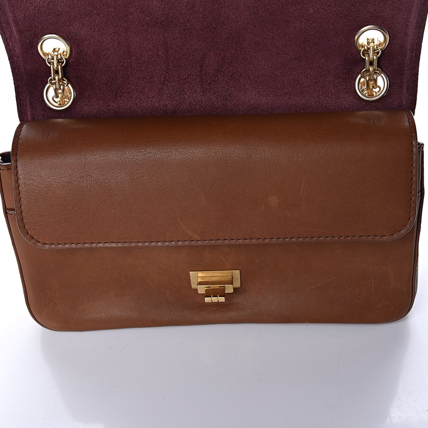 Calfskin Nude 2.55 Medals Reissue 225 Flap Camel