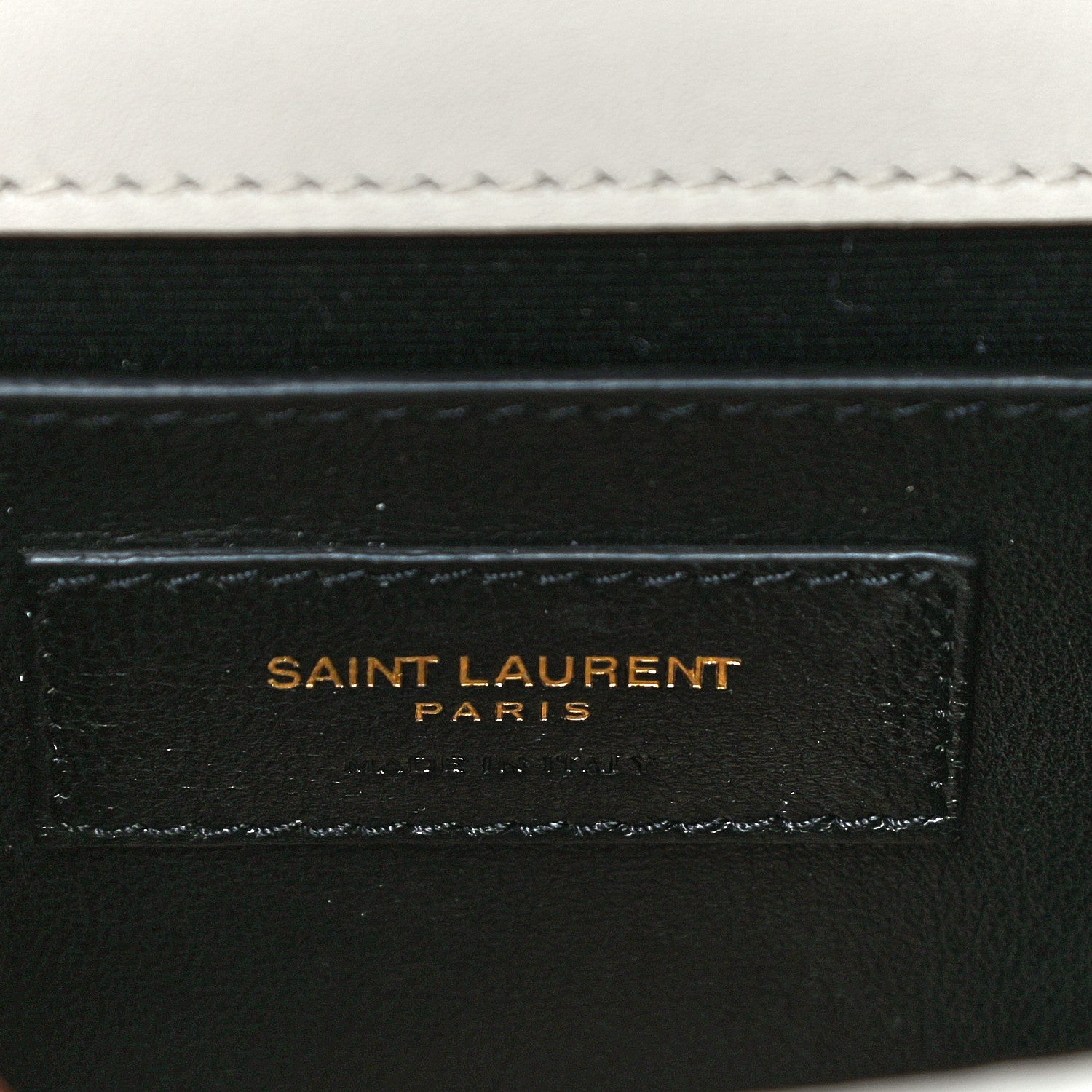 Saint Laurent Grain De Poudre Small Classic Monogram Shapes Print Kate Satchel White 6 of 10