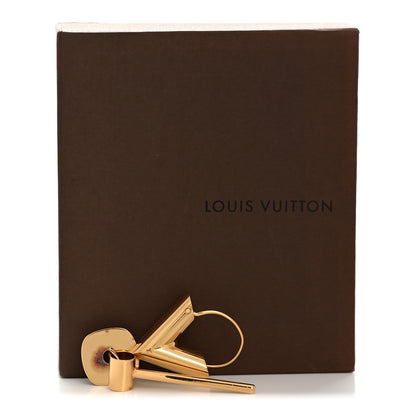 Louis Vuitton Essential V Single Hoop Earring Gold 6 of 6