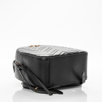 Gucci Calfskin Matelasse GG Marmont Backpack Black 4 of 7