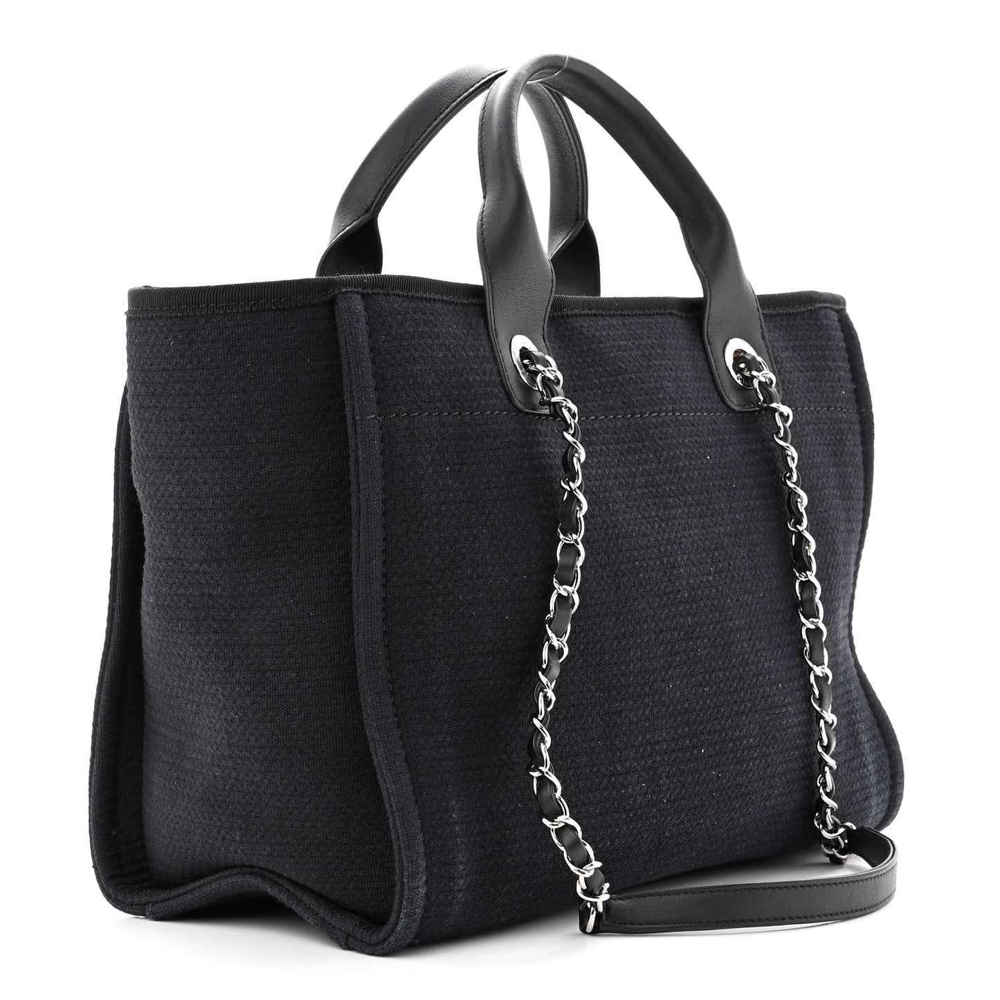 Mixed Fibers Small Deauville Tote Black