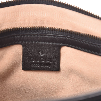Gucci Calfskin Matelasse Studded Medium GG Marmont Shoulder Bag Black 6 of 13