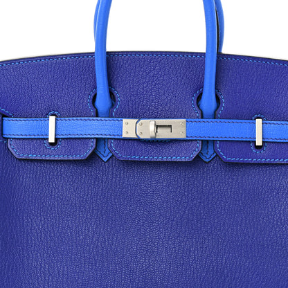 Hermes Chevre Mysore Horseshoe Birkin 25 Bleu Electrique Bleu Izmir 8 of 11