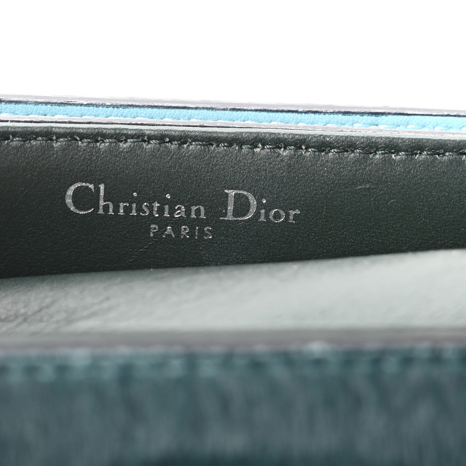 Christian Dior Calf Hair Calfskin Tri-Color Mini Diorever Flap Green 6 of 9