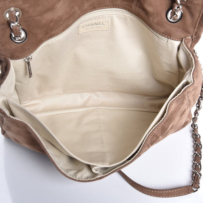 Chanel Ultra Soft Suede Calfskin Large Natural Beauty Flap Brown 7 of 7