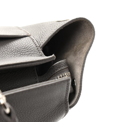 Saint Laurent Grained Calfskin Small Cabas Rive Gauche Fog 16 of 16