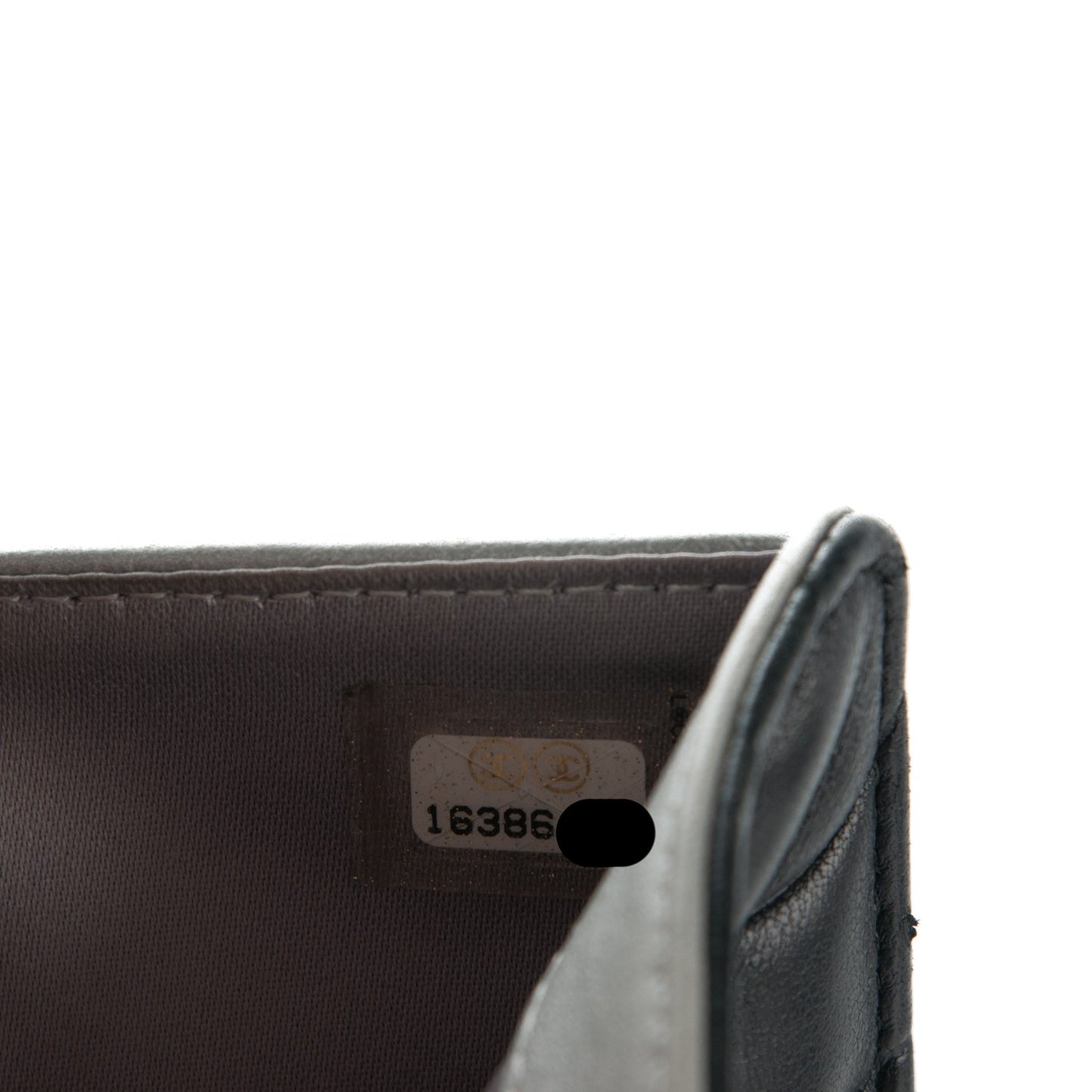 Lambskin Quilted L-Zip Pocket Wallet Black