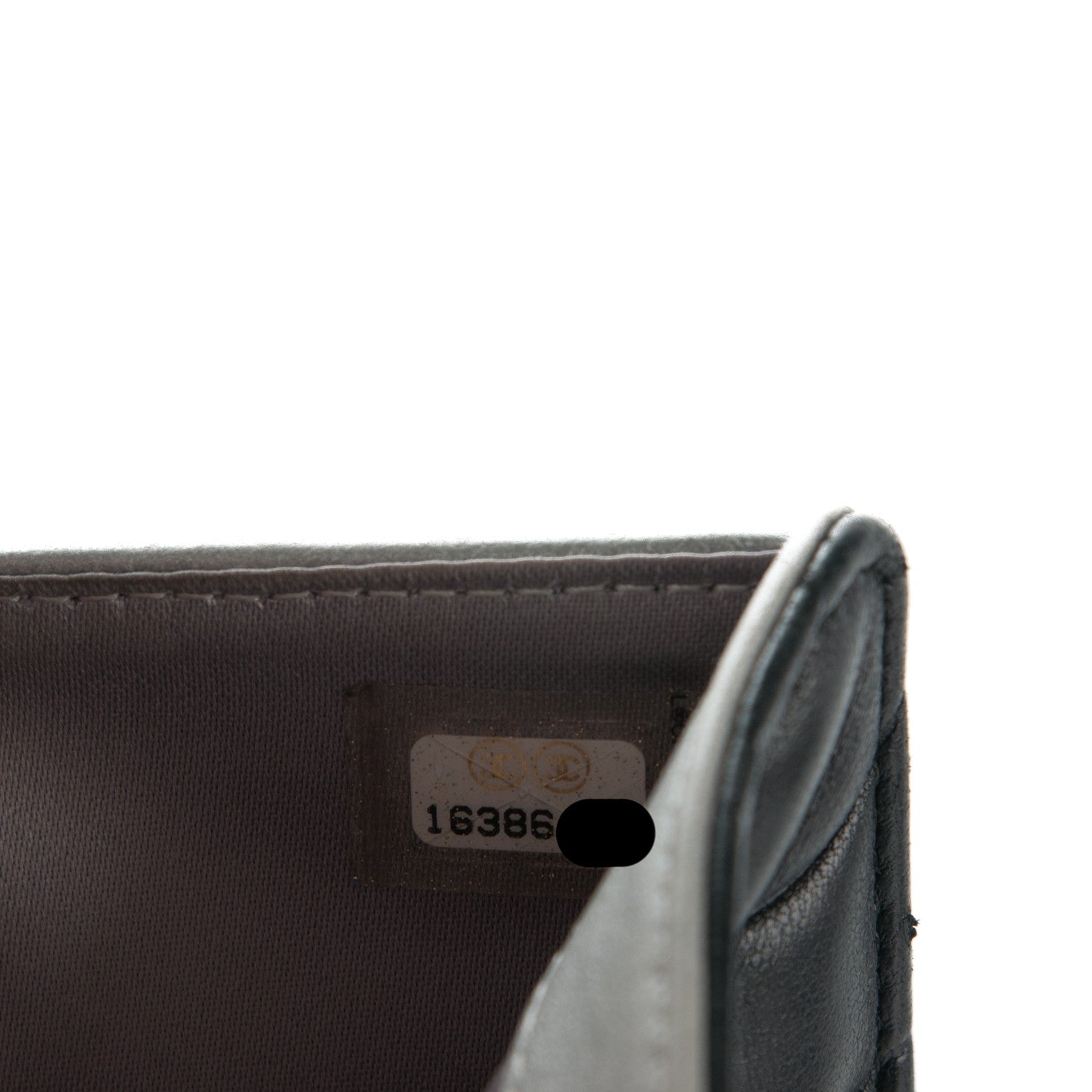 Chanel Lambskin Quilted L-Zip Pocket Wallet Black 8 of 8
