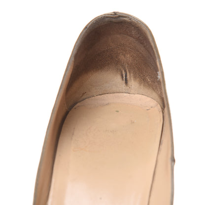 Christian Louboutin Patent Bambou 140 Pumps 39 Oyster 12 of 17