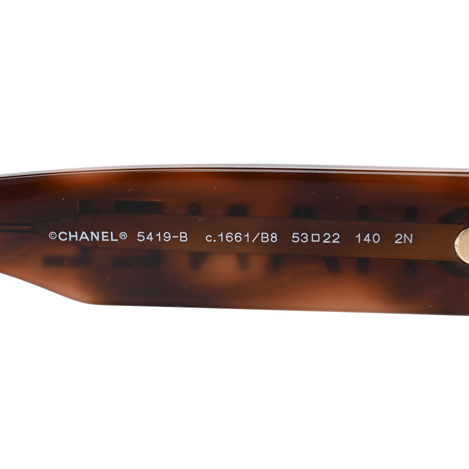 Chanel Resin Crystal Polarized Sunglasses 5419-B Tortoise 7 of 9