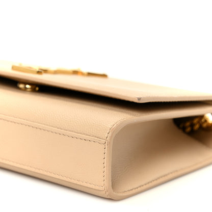 Saint Laurent Grain De Poudre Medium Monogram Kate Satchel Nude Powder 11 of 11