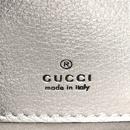 Gucci Sequin Mini GG Marmont 2.0 Bucket Bag Silver 6 of 10