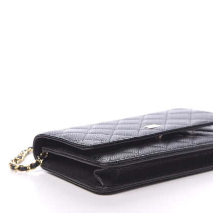 Chanel Caviar Quilted Wallet On Chain WOC Black 9 of 11