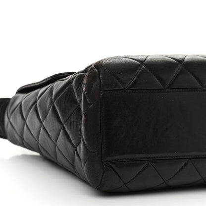 Chanel Lambskin Quilted CC Flap Shoulder Bag Black 5 of 13