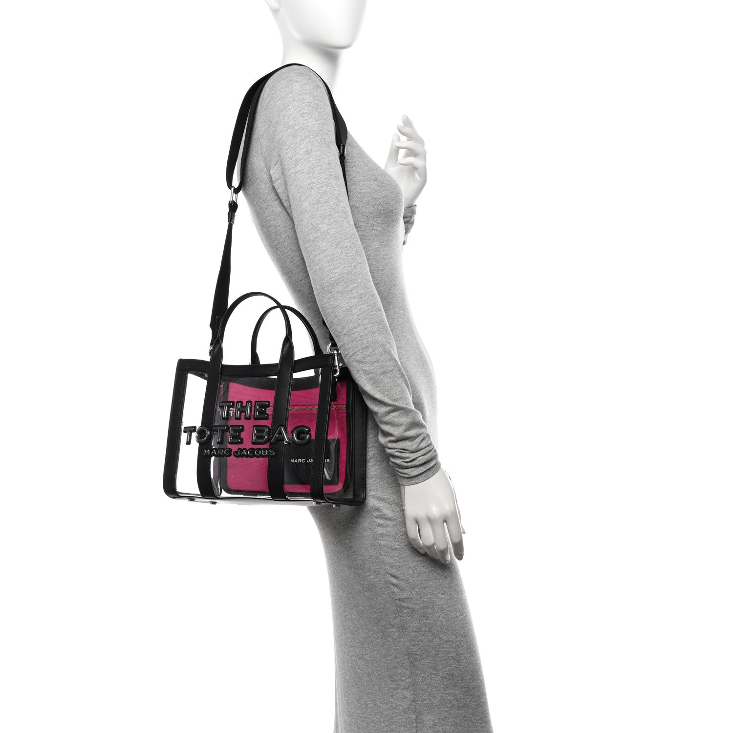 Marc Jacobs PVC The Small Tote Bag Black 2 of 13